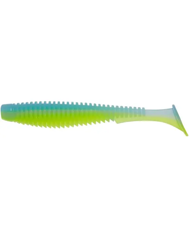 Силікон FishUp U-Shad 4"(8шт)206 sky/chartreuse