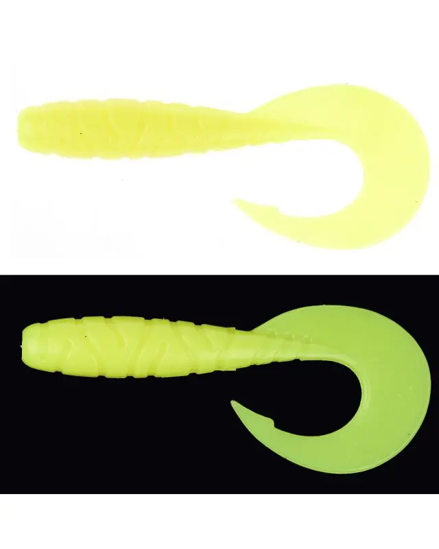 Силікон FishUp Mighty Grub 3.5" (7шт) 046 lemon