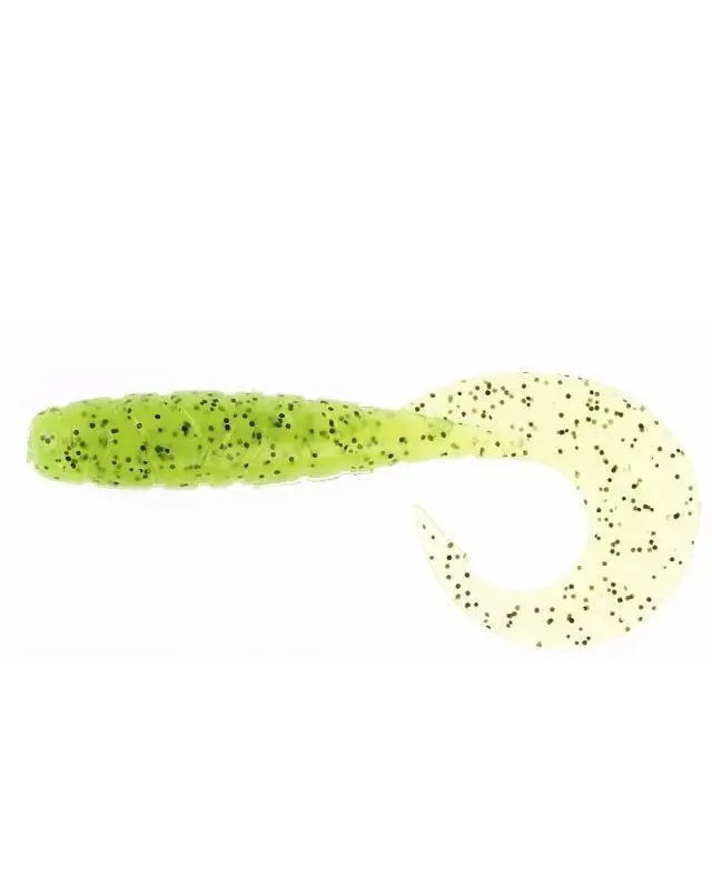 Силікон FishUp Mighty Grub 4.5"(4шт)050 green pump br/red&purp