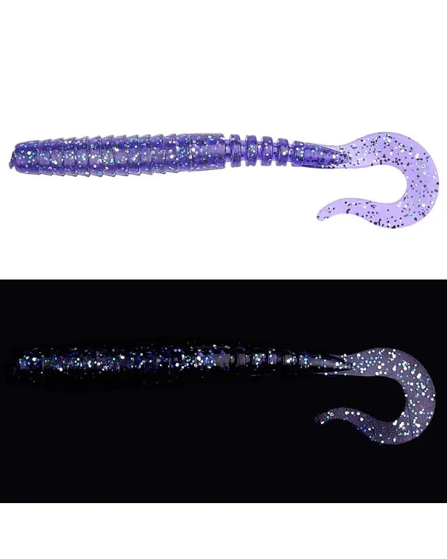 Силікон FishUp Vipo 3.6" (8шт) 060 dark violet/peac&silver
