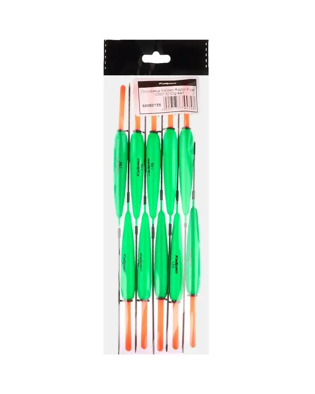 Поплавець Kalipso Raptor Float 1006015 (10шт) green 1.5г
