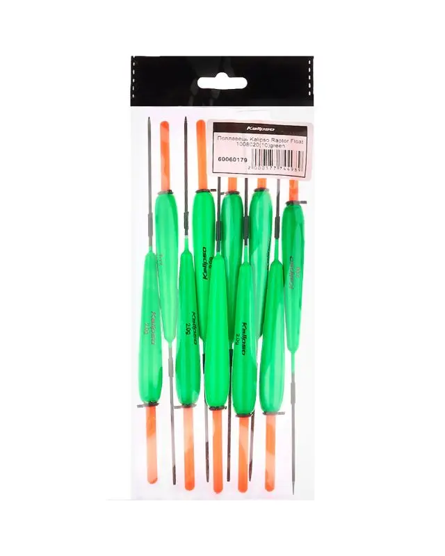 Поплавець Kalipso Raptor Float 1008020 (10шт) green 2.0г