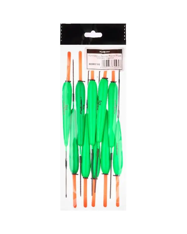 Поплавець Kalipso Raptor Float 1008030 (10шт) green 3.0г