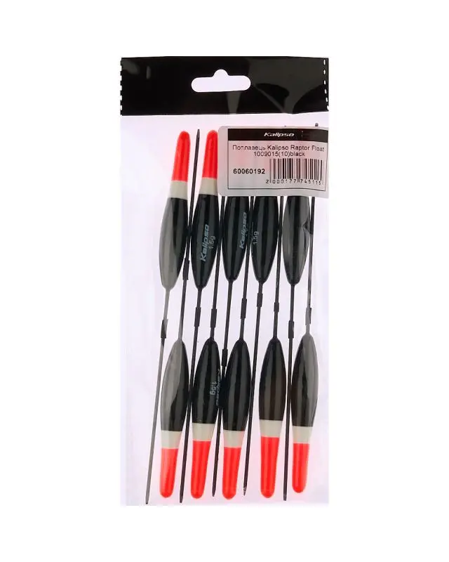 Поплавець Kalipso Raptor Float 1009015 (10шт) black 1.5г