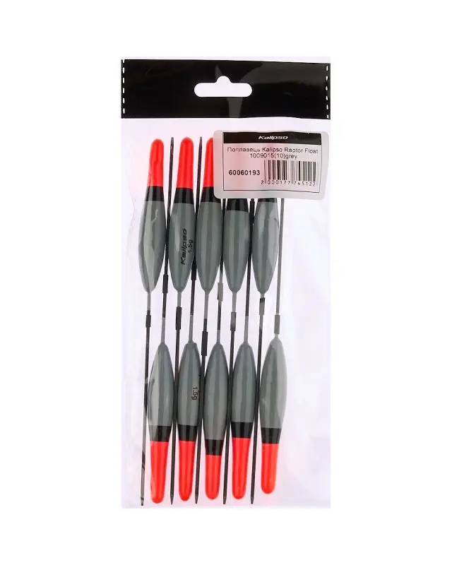 Поплавець Kalipso Raptor Float 1009015 (10шт) grey 1.5г