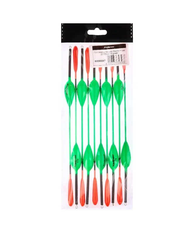 Поплавець Kalipso Raptor Float 2015020 (10шт) green 2.0г