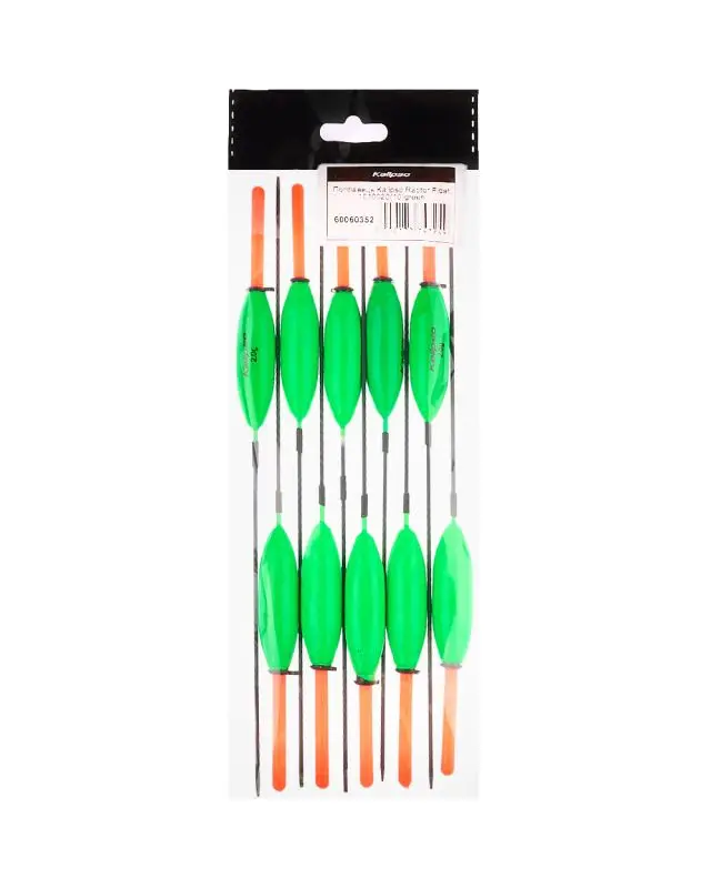 Поплавець Kalipso Raptor Float 1010020 (10шт) green 2.0г