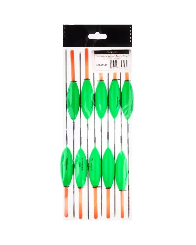 Поплавець Kalipso Raptor Float 1010030 (10шт) green 3.0г