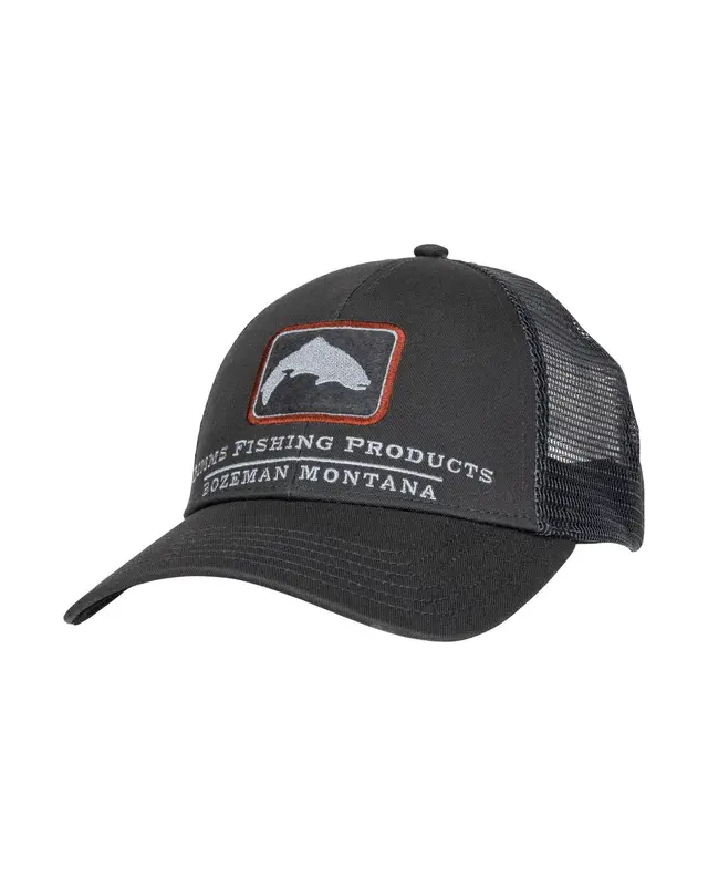 Кепка Simms Trout Icon Trucker carbon