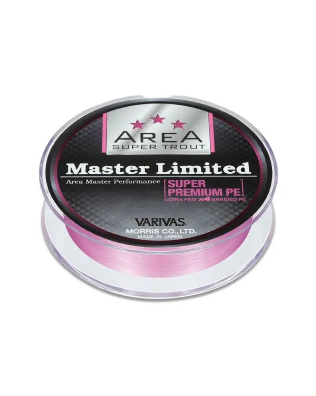Шнур Varivas Trout Area Master LTD 75m PE0.15 4.5lb pink