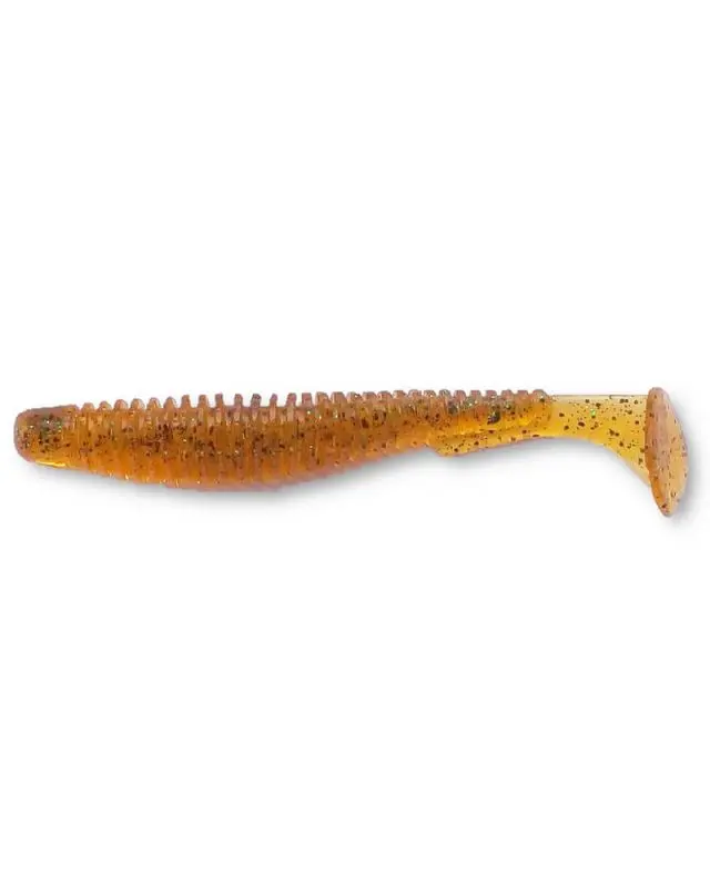 Силікон FishUp U-Shad 4"(8шт)036 caramel/gr&black