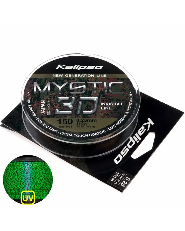 Волосінь Kalipso Mystic 3D Amber 150m 0.23mm