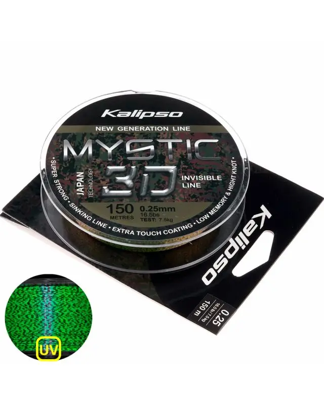 Волосінь Kalipso Mystic 3D Amber 150m 0.25mm