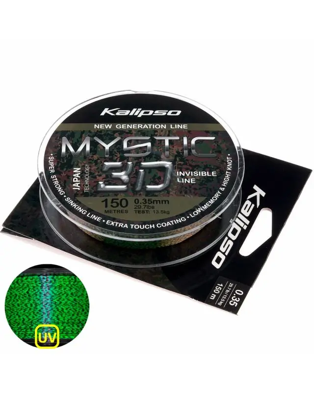 Волосінь Kalipso Mystic 3D Amber 150m 0.35mm