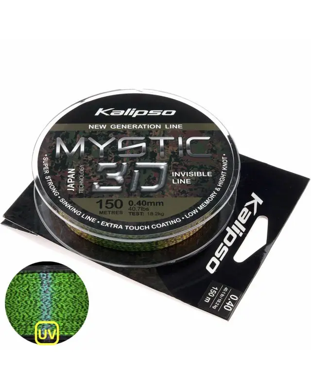Волосінь Kalipso Mystic 3D Amber 150m 0.40mm