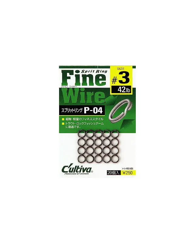 Заводне кільце Owner Fine Wire P-04 №00(24)