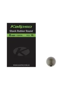 Намистинка Kalipso Shock rubber round 8mm(16)green