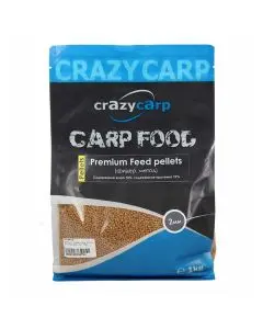 Пелетс Crazy Carp Premium Feed 2mm 1kg