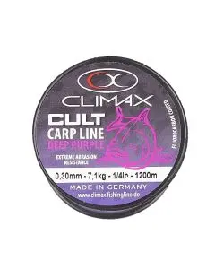 Леска Climax Cult Carp line 1200m 0.30mm 7.1kg deep purple