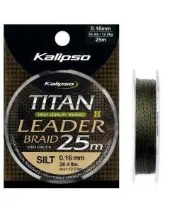 Шнур Kalipso Titan Leader Braid Weed(Silt)25m