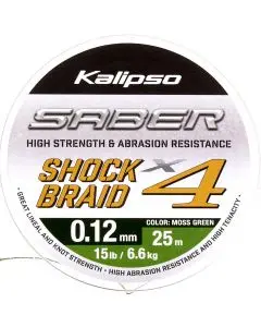 Шок лідер Kalipso Saber Shock Braid X4 MG 25m