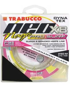 Шнур Trabucco Dyna-Tex Neo Nage Surf X8 250m PE0.8 15lb
