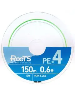 Шнур Gosen Roots X4 150m light green