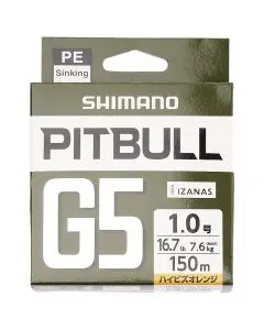 Шнур Shimano Pitbull 5G 150m orange