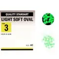 Намистинка Kalipso Light soft oval-№3(40)GR glow