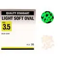 Намистинка Kalipso Light soft oval №3.5(35)glow