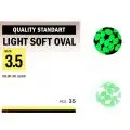 Намистинка Kalipso Light soft oval-№3.5(35)GR glow