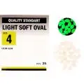 Намистинка Kalipso Light soft oval №4(35)glow