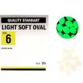Намистинка Kalipso Light soft oval №6(25)glow