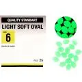 Намистинка Kalipso Light soft oval-№6(25)GR glow