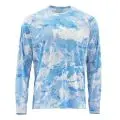 Реглан Simms SolarFlex Crewneck Print Cloud camo blue XL